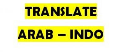 mentranslate artikel atau abstrak dari arab-indenesia atau indonesia ke arab