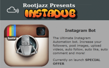 beri Instagram bot untuk menambah followers melalui PC 