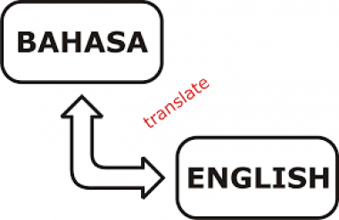 menterjemahkan teks Bahasa Inggris ke Bahasa Indonesia atau Bahasa Indonesia ke bahasa Inggris