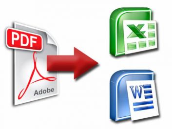 mengubah dokumen PDF anda menjadi Format yang diinginkan Ms. Excel / Ms. Word