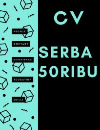 desain CV, wedding invitation (online)