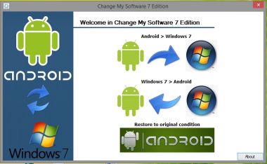 membantu menginstal windows 8 dan 7 di tablet menggunakan Program Change My Software 7, 8 dan All Edition