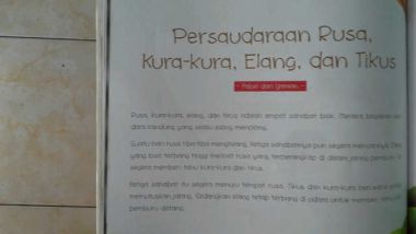 menulis 2 artikel bahasa Indonesia sesuai eyd