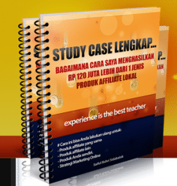 menjual ebook Study Case 120 Juta lebih dari affiliate lokal