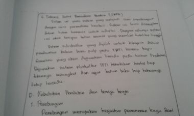 Mengerjakan makalah, tulis tangan anda