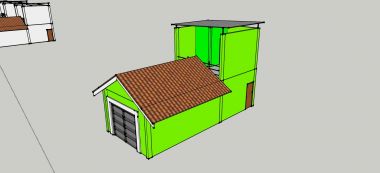 membuat denah rumah 4 x 4 m