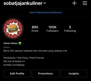 posting foto/video di ig @sobatjajankuliner dengan 100.000 follower
