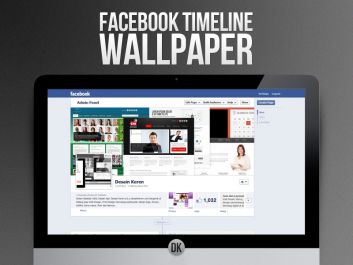 buatkan desain facebook cover/timeline keren