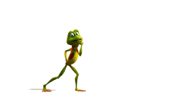 membuat video kodo joget gangnam di depan logo anda
