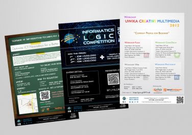membuatkan desain poster / brosur profesional untuk membantu publikasi acaramu