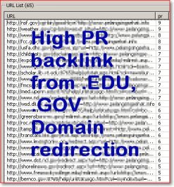 memberikan 50+ Backlink High Authority redirection dari Domain .GOV dan .EDU 