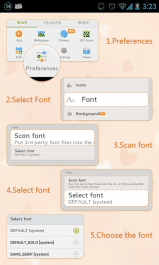 memberikan 100 font