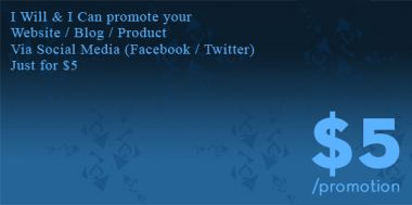mempromosikan web/blog/usaha ada di FB / Twitter