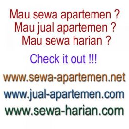 listing apartemen Anda di web no 1 di Google khusus sewa apartemen yaitu www.sewa-apartemen.net sehingga cepat tersewa