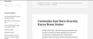 menulis 3 artikel bahasa Indonesia