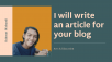 Menulis 3 Artikel untuk Blog